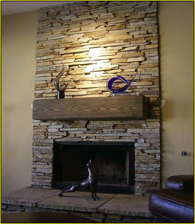 fireplace stone tile