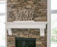 Fireplace Stone Walls Luxury Window to Window Family Room