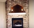 Fireplace Stones Elegant Corner Fireplace with Hearth Cove Lighting Corner Wood