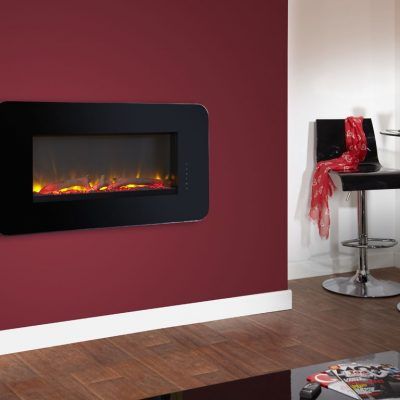 Flamerite Corello Black Mirror Wall Mounted or Inset 0bf00dea5f7b3db70b8046bb2a40dfc1