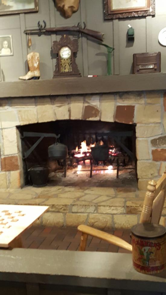 fireplace at cracker