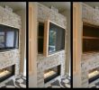 Fireplace Store Portland Awesome Hidden Storage Swinging Tv Cabinet Modern Living Room