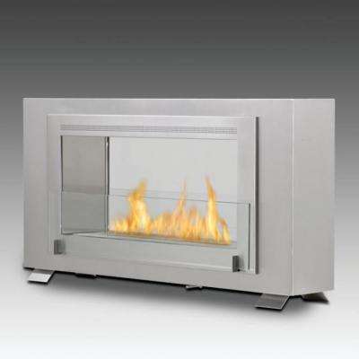 Fireplace Store Raleigh Nc Beautiful Montreal 2 Sided 41 In Ethanol Free Standing Fireplace In Stainless Steel