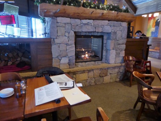 Interior Decor Our Table with Fireplace Close Picture of interior decor our table