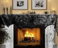 Fireplace Supplies Near Me Lovely Aerwo Halloween Decoration Black Lace Spiderweb Fireplace