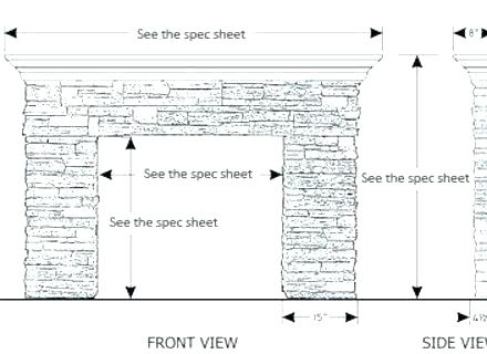 fireplace mantel height average mantle elegant with worksheet how to measure for a code gas hearth requirements standard g