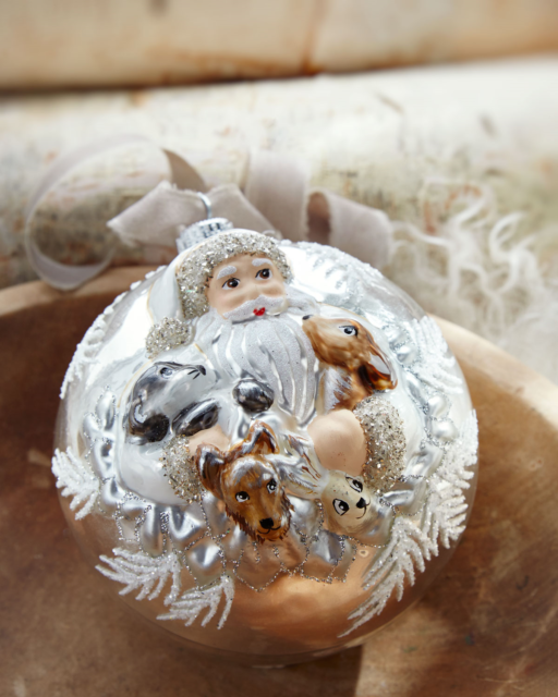 Fireplace Surround Stone Fresh Neiman Marcus Ball Christmas ornament with Santa and Friends $45 W Tax