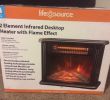 Fireplace Switches Inspirational Black Life source 2 Element Infrared Desktop Heater with Flame Effect
