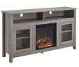 Fireplace Technician Luxury Modern Tv Media Console with Fireplace