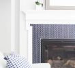 Fireplace Tile Designs Beautiful Navy Tile Beach House In 2019