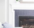 Fireplace Tile Unique Navy Tile Beach House In 2019