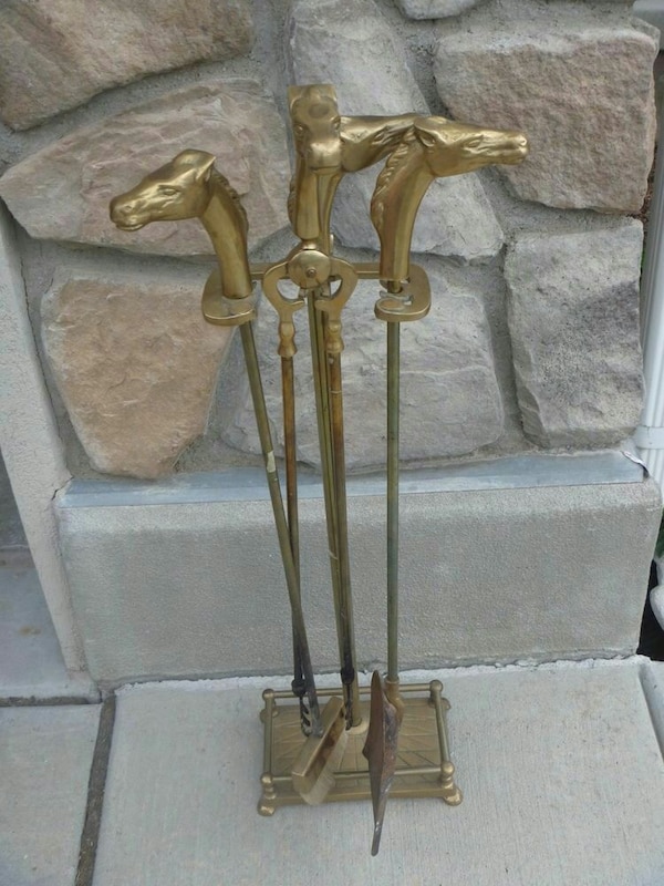 Fireplace tool Best Of Brass Horse Head Fireplace tools