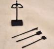 Fireplace tool Kit Awesome Fireplace tool Set 1 12 Scale Dollhouse Metal Miniature