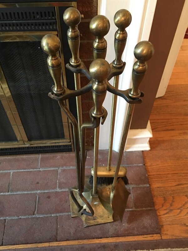 Fireplace tool Kits New Brass Fireplace Set