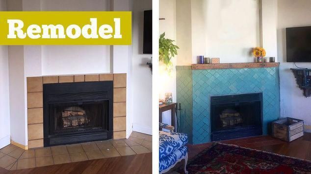 Fireplace Transformations New Fireplace Makeover Learn How to Tile Fireplaces Mantels