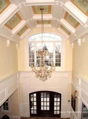 Fireplace Trim Molding Luxury 089 Cathedral Style Coffered Ceiling with Stencils Inserts