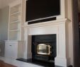 Fireplace Tv Mantle Lovely Custom Mantle Tv Cab W Built In Cabinetry Tv is On Fully