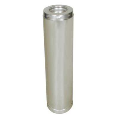 36 in L x 6 in dia Stainless Steel Insulated Double Wall Stainless Chimney Pipe