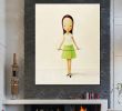 Fireplace Wall Art Beautiful 2018 Cartoon Wall Art Painting Hand Made Modern Girl Oil Painting Bedroom Wall Decor High Quality Oil Painting Canvas No Framed From