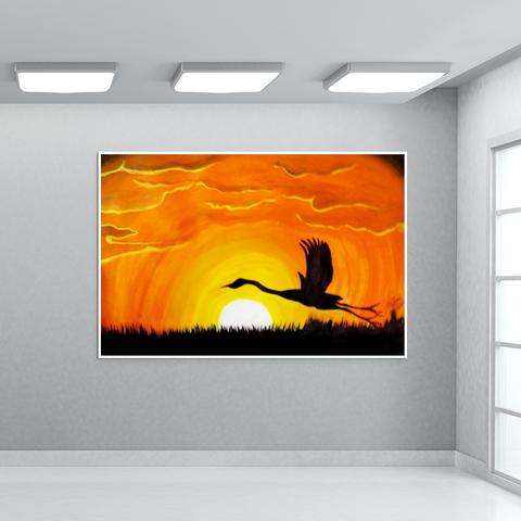 Fireplace Wall Art Elegant Nature Painting Wall Art