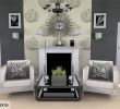 Fireplace Wall Decor Fresh Grey Room Wallpaper Feature Wall with White Fireplace