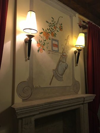 Fireplace Wall Sconces Lovely the Sanseverino Suite Handpainted Mural Fireplace