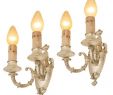 Fireplace Wall Sconces Unique ornate Classical Revival 2 Light Sconces W Silver Plating