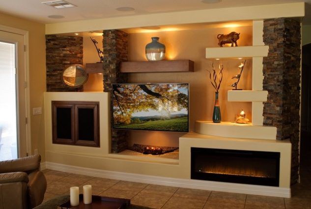 Fireplace Walls Designs Inspirational 16 Gorgeous Gypsum Board Wall Decoration for Classy People