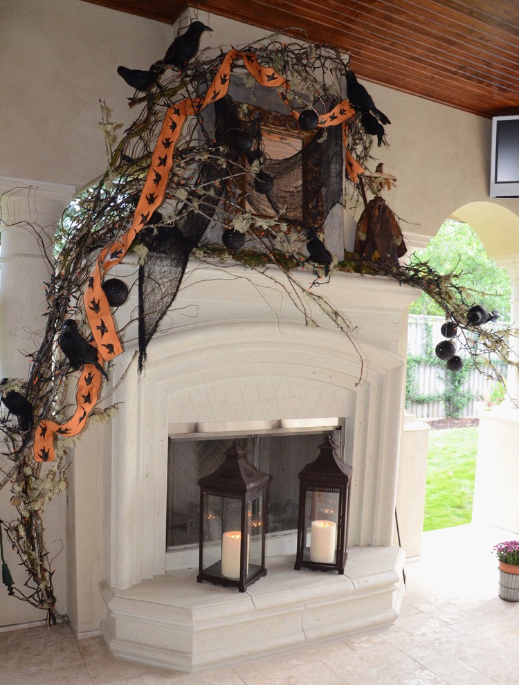 23 best ideas for halloween decorations fireplace and mantel for decor halloween of decor halloween