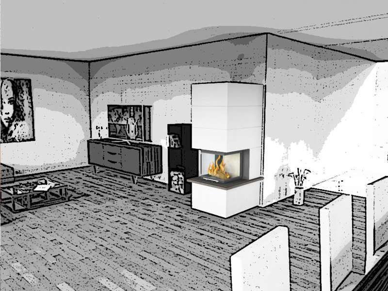 Fireplace White Lovely Planungsservice