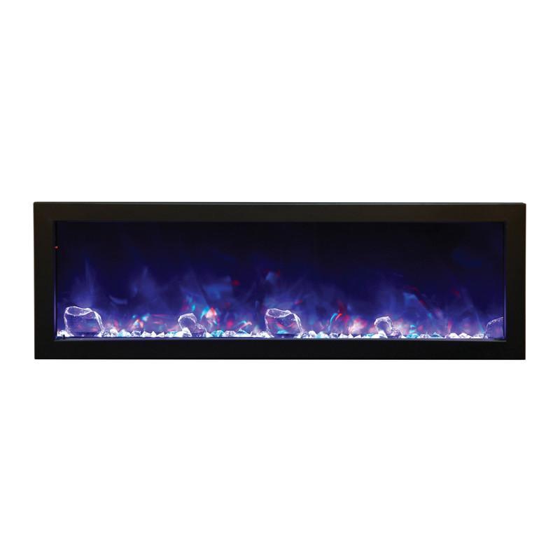 electric fireplace amantii panorama slim 50 outdoor built in electric fireplace w cover bi 50 slim od 1 2048x