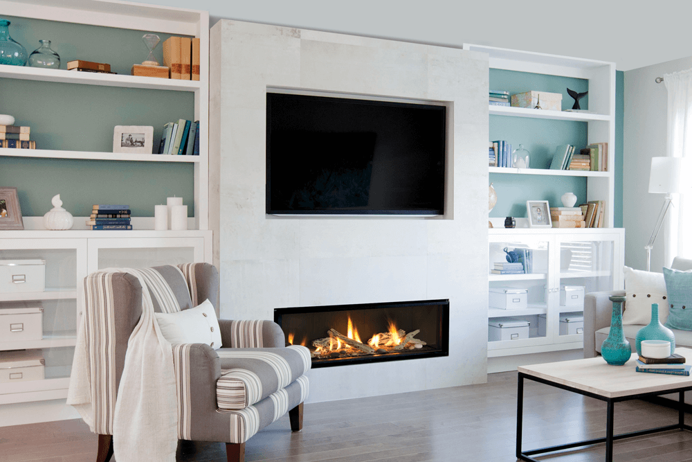 Fireplace with Tv Above with Built Ins Beautiful Image Result for Linear Fireplace In Shiplap