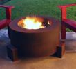 Fireplace Wood Grate Awesome 30" Round Cor Ten Steel Fire Pit