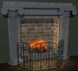 Fireplace Wood Grate Unique Fireplace with Grate 3d Model Cgstudio