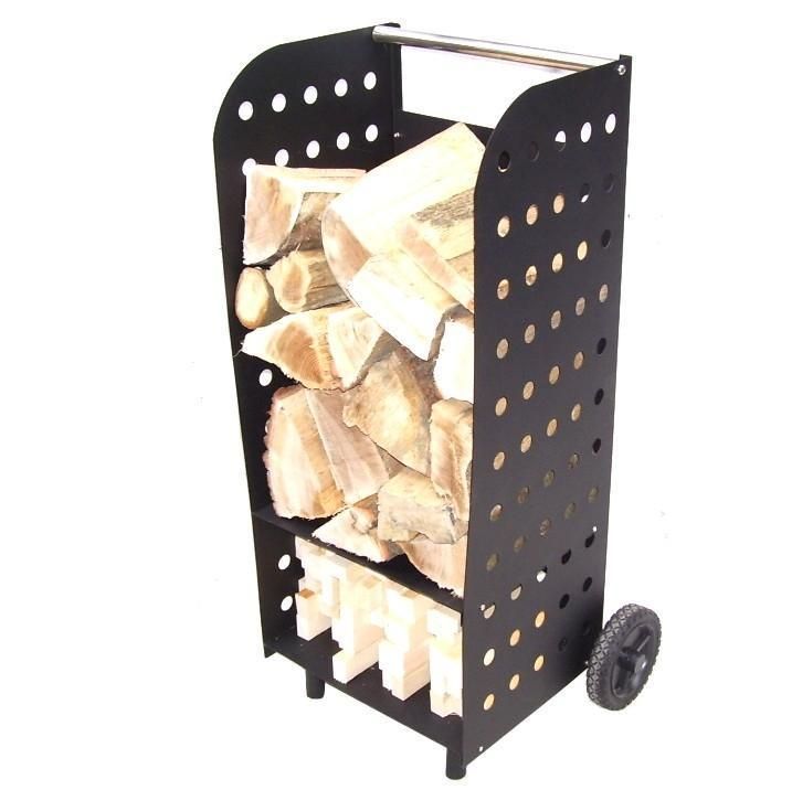 Fireplace Wood Holder Awesome Log Carrying and Storage Box Trolley Firewood Cart Basket