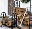Fireplace Wood Holder Beautiful Decorative Heavy Duty Steel Firewood Racks and Mildew