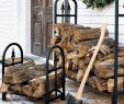 Fireplace Wood Holder Beautiful Decorative Heavy Duty Steel Firewood Racks and Mildew