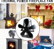 Fireplace Wood Storage Awesome 5 Blade Heat Self Powered Wood Stove Fan Burner Fireplace Silent Ecofan