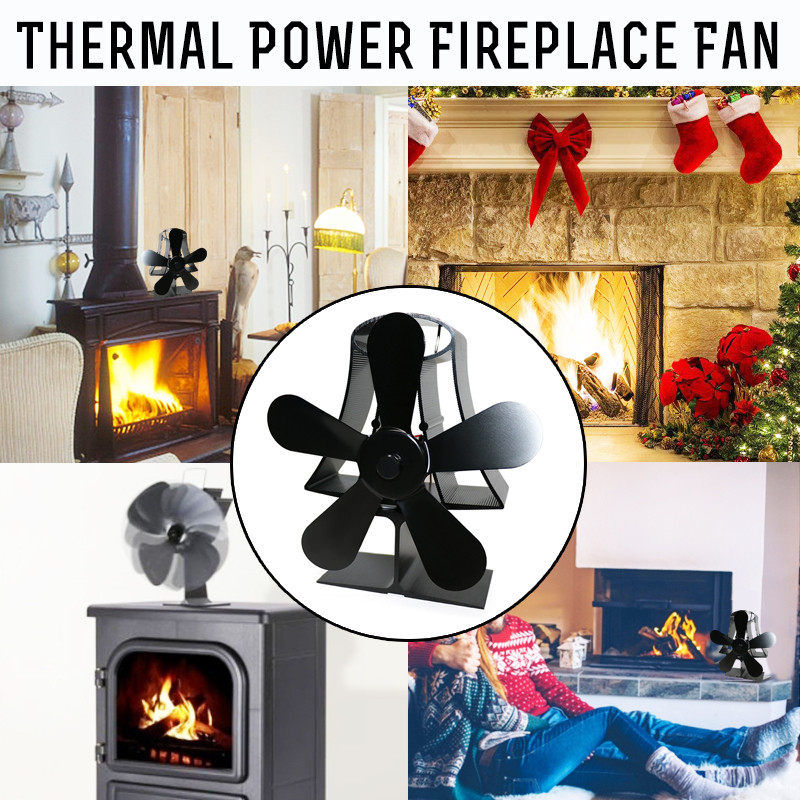 Fireplace Wood Storage Awesome 5 Blade Heat Self Powered Wood Stove Fan Burner Fireplace Silent Ecofan