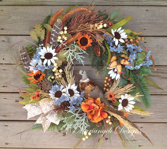 Fireplace Wreath Elegant Unique Fall Front Door Wreath for Thanksgiving