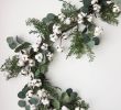 Fireplace Wreath New Eucalyptus and Cotton Artificial Fireplace Mantle Garland