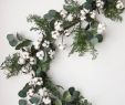 Fireplace Wreath New Eucalyptus and Cotton Artificial Fireplace Mantle Garland