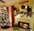 Fireplace Xmas Decorations Inspirational Burgundy and Gold Christmas Tree and Mantel