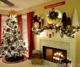 Fireplace Xmas Decorations Inspirational Burgundy and Gold Christmas Tree and Mantel
