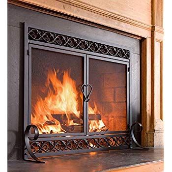 Flat Fireplace Screen New Amazon Pleasant Hearth at 1000 ascot Fireplace Glass