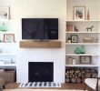 Floating Fireplace Mantel Elegant I Love This Super Simple Fireplace Mantle and Shelves Bo