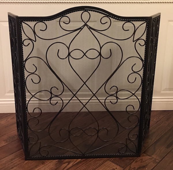 Beautiful tri fold fireplace screen 1e c58bc08af4706f e64c