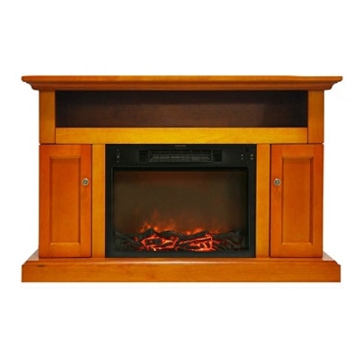 Cambridge Sorrento Fireplace Mantel with Electronic Fireplace Insert Indoor Freestanding Item p