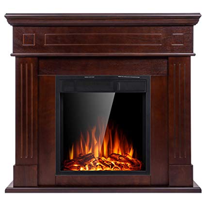 Amazon Xbeauty Electric Fireplace Mantel Wooden 81znrLeQanL SX425