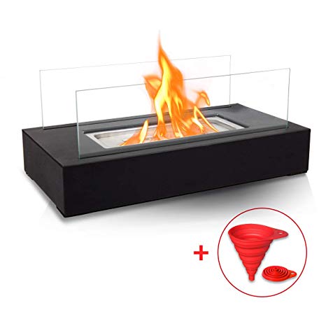 Free Standing Vent Free Gas Fireplace Fresh Brian & Dany Ventless Tabletop Portable Fire Bowl Pot Bio Ethanol Fireplace Indoor Outdoor Fire Pit In Black W Fire Killer and Funnel
